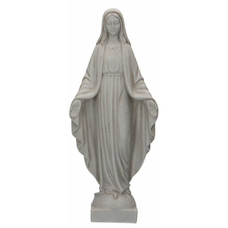 Statue Miraculeuse 53 cm marbre blanc antique