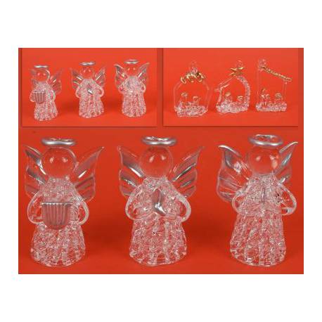 Ange ou crèche en verre de 5 cm