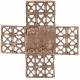 Croix murale bronze 23 x 23 cm La création