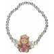 Armband op elastiek met engeltje rose 