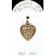 Médaille Plaqué-or Coeur Apparition