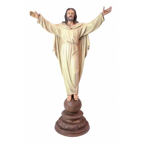 Christ Ressuscité sur base - 80 x 25 cm - Couleurs