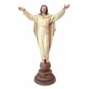 Christ Ressuscité sur base - 80 x 25 cm - Couleurs