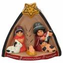 Nativité en terre cuite
