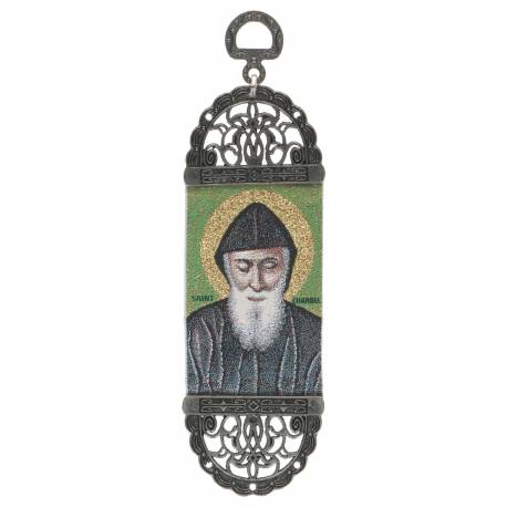 Icône - Tissu 5 X 17 cm - St Charbel