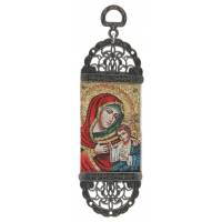 Icône - Tissu 5 X 17 cm - Vierge et Enfant