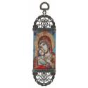 Icône - Tissu 5 X 17 cm - Vierge et Enfant