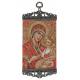 Icône - Tissu 10 X 23 cm - Vierge et Enfant
