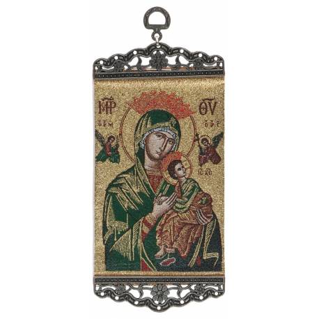 Geweven ikoon - 10 X 23 cm - O.L.V. Altijddurende Bijstand 