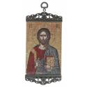Geweven ikoon - 10 X 23 cm - Pantocrator 