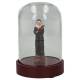 Globe en verre Ht 13 cm - Diam 7.5 cm + Ste Rita 8 cm
