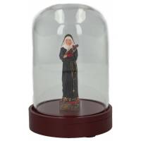 Globe en verre Ht 13 cm - Diam 7.5 cm + Ste Rita 8 cm