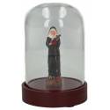 Globe en verre Ht 13 cm - Diam 7.5 cm + Ste Rita 8 cm