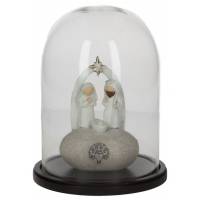 Nativité moderne dans un globe de 20cm