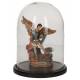 Globe en verre de 20 cm avec statue de Saint Michel
