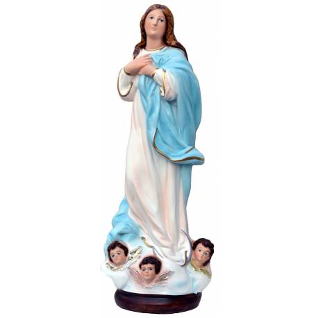 Statue Vierge de l'Assomption Murillo 40 cm en résine
