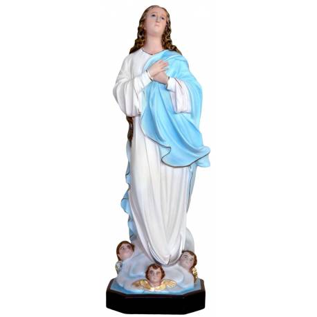 Statue Vierge de l'Assomption Murillo 105 cm en résine
