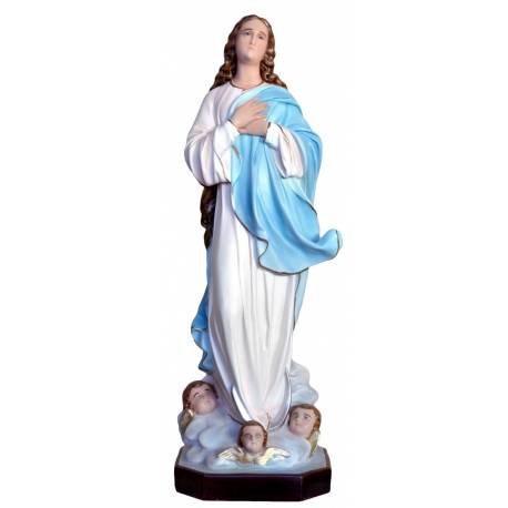 Statue Vierge de l'Assomption Murillo 110 cm en résine