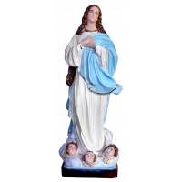 Statue Vierge de l'Assomption Murillo 155 cm en fibre de verre
