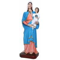 Statue vierge avec enfant 65 cm en résine