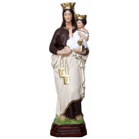 Statue vierge du Carmel 35 cm en résine