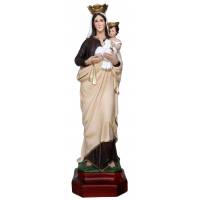 Statue vierge du Carmel 80 cm en résine