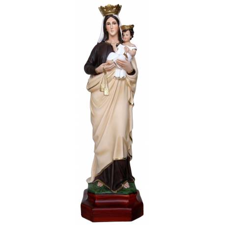 Statue vierge du Carmel 80 cm en résine