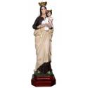 Statue vierge du Carmel 80 cm en résine
