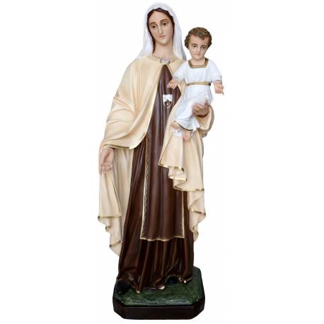 Beeld Onze Lieve Vrouw van de Karmel 160 cm in glasvezel 