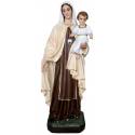 Statue vierge du Carmel 160 cm en fibre de verre