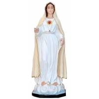 Statue apparition de Fatima 180 cm en fibre de verre