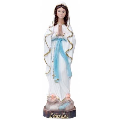 Statue Notre Dame de Lourdes 30 cm en résine