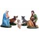 Crèche de Noël en résine composée de 5 pièces de 20 cm