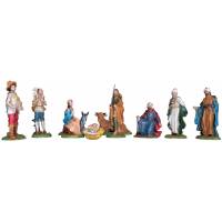 Crèche de Noël en résine composée de 10 pièces de 20 cm
