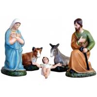 Crèche de Noël en résine composée de 5 pièces de 25 cm
