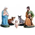 Crèche de Noël en résine composée de 5 pièces de 25 cm