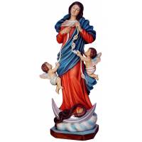Statue Notre Dame qui défait les nœuds 30 cm en résine