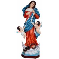 Statue Notre Dame qui défait les nœuds 60 cm en résine
