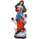 Statue Notre Dame qui défait les nœuds 60 cm en résine