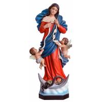 Statue Notre Dame qui défait les nœuds 100 cm en résine
