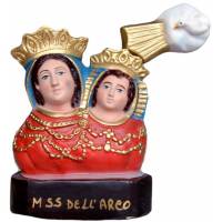 Statue Madonna dell'Arco (Madone-de-l'Arc) buste 20 cm en résine