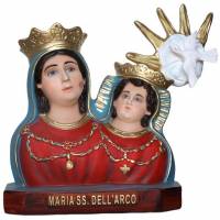 Statue Madonna dell'Arco (Madone-de-l'Arc) buste 35 cm en résine