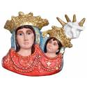 Statue Madonna dell'Arco (Madone-de-l'Arc) plaque murale 35 cm en fibre de verre