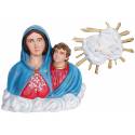 Statue Madonna dell'Arco (Madone-de-l'Arc) buste 80 cm en fibre de verre