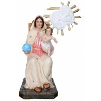 Statue Madonna dell'Arco (Madone-de-l'Arc) assise 120 cm en fibre de verre
