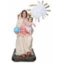 Beeld Madonna dell'Arco zittend 120 cm in glasvezel 