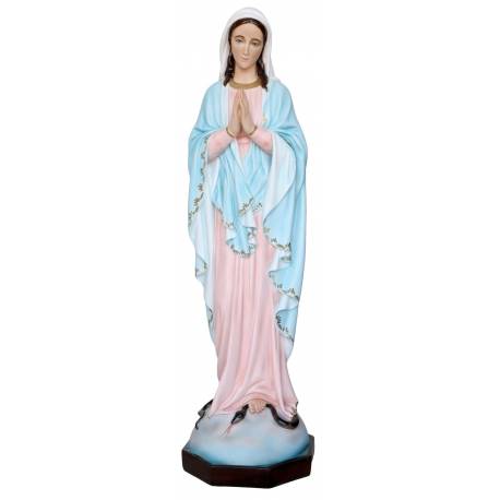 Statue Vierge priante avec mains amovibles 105 cm en résine
