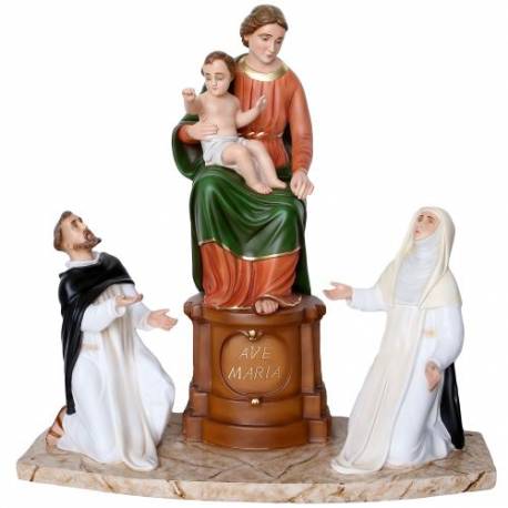 Statue Notre Dame de Pompei 85 cm en fibre de verre