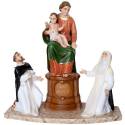 Statue Notre Dame de Pompei 85 cm en fibre de verre