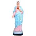 Statue Sacre cœur de Marie 130 cm en fibre de vere